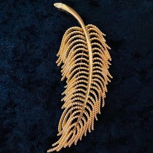 Gold Leaf Brooch